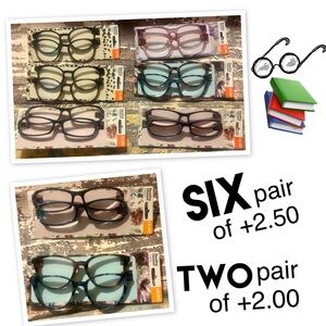 Set of Reading Glasses in Various Colors